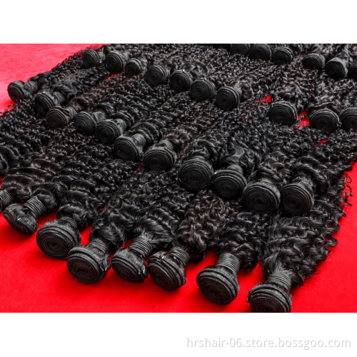 kinky curly ready to ship wholesale price Human Hair natural black Human Hair Bundles With Closure for black woman